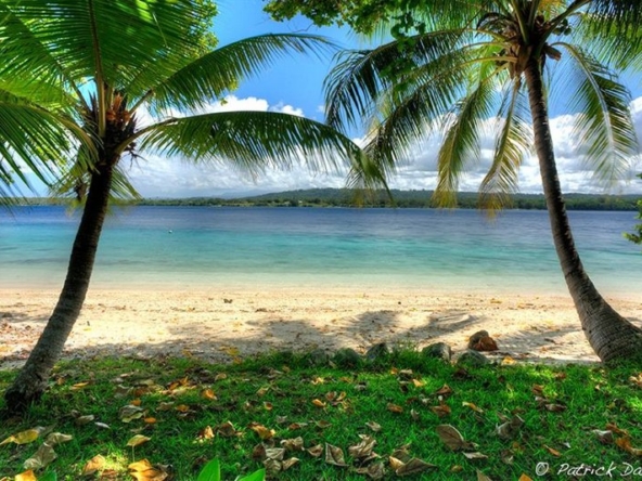 Sand beach resort site