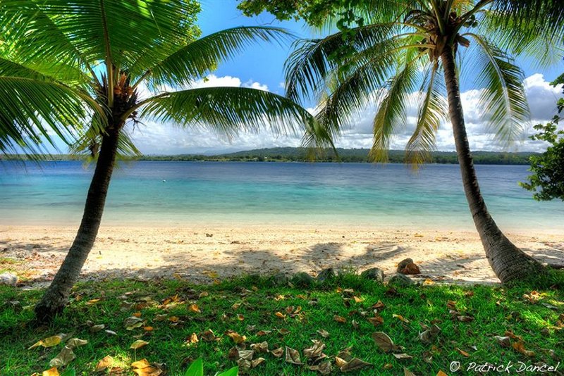 Sand beach resort site